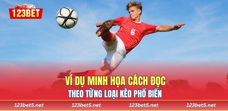 Ví dụ minh họa cách đọc theo từng loại kèo phổ biến